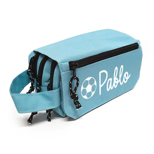 Estuche Escolar Azul Triple