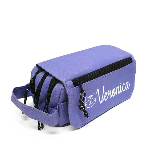 Estuche Escolar Lila Triple