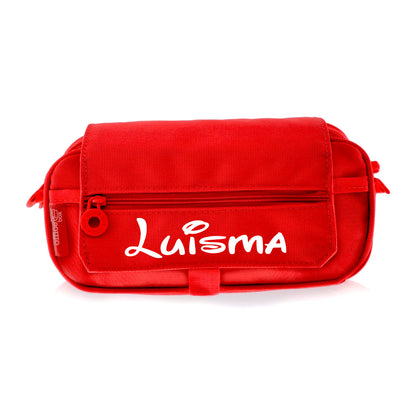 Estuche Escolar Triple Rojo