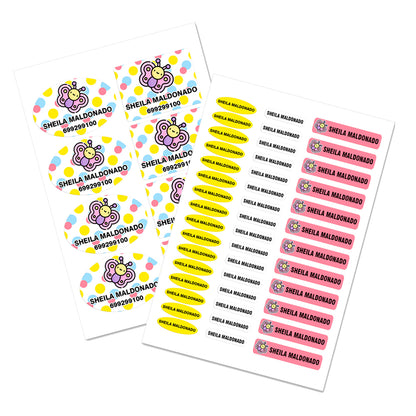 Etiquetas y Pegatinas Escolares Personalizadas