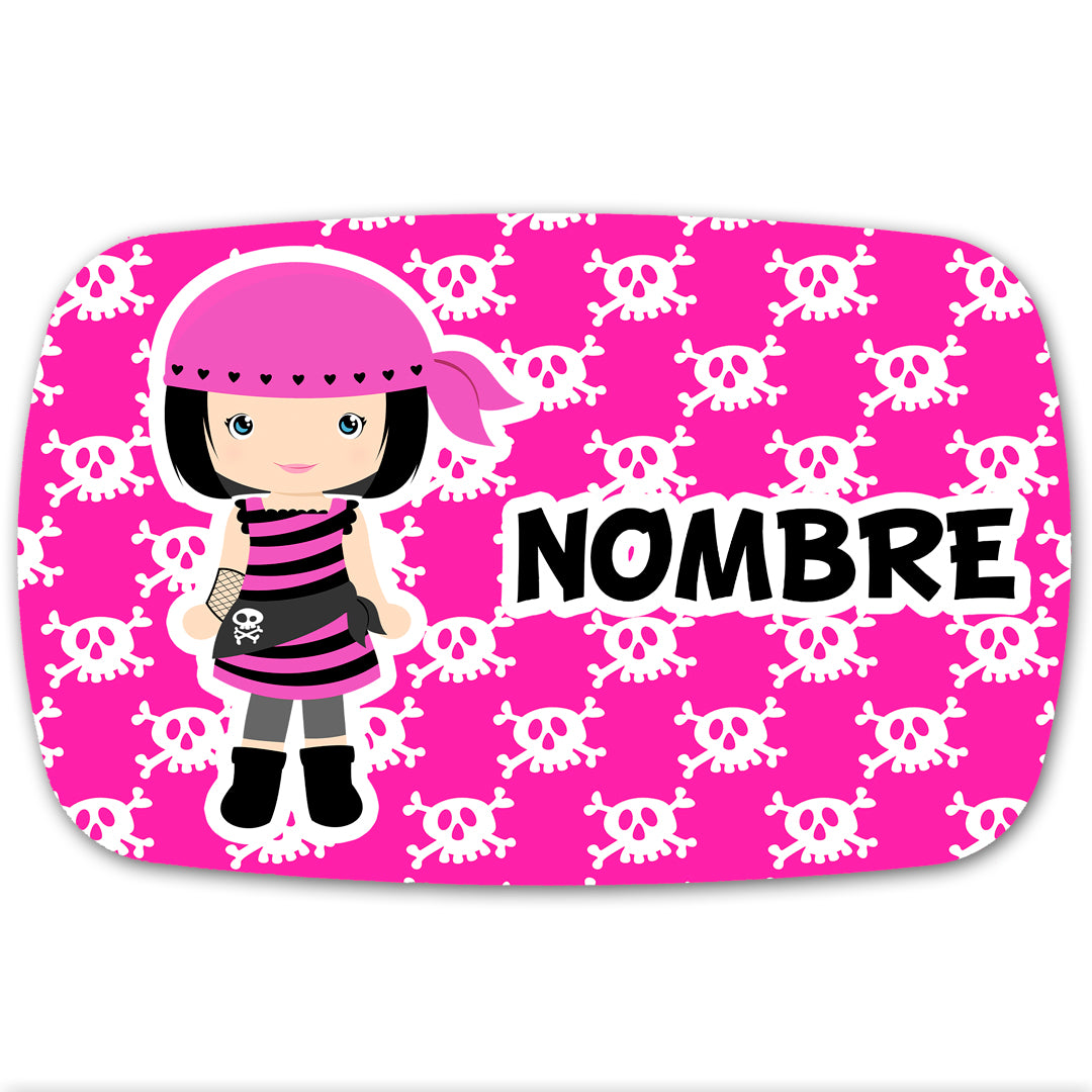 Fiambrera infantil personalizada Fucsia 2 compartimentos