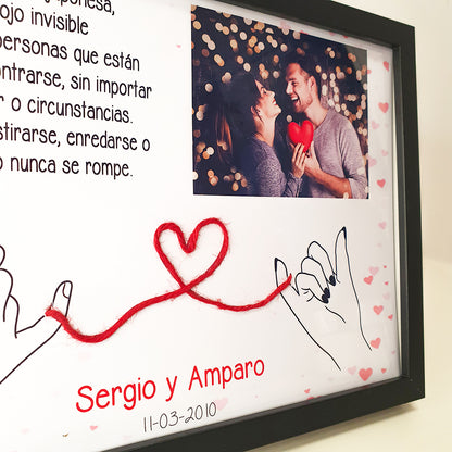 Marco Hilo Rojo del Destino Personalizado