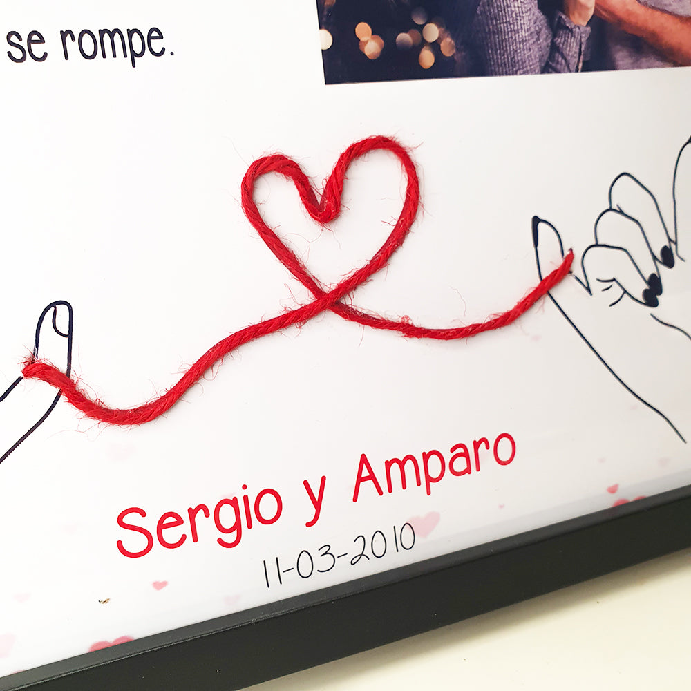 Marco Hilo Rojo del Destino Personalizado