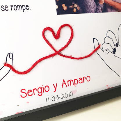 Marco Hilo Rojo del Destino Personalizado