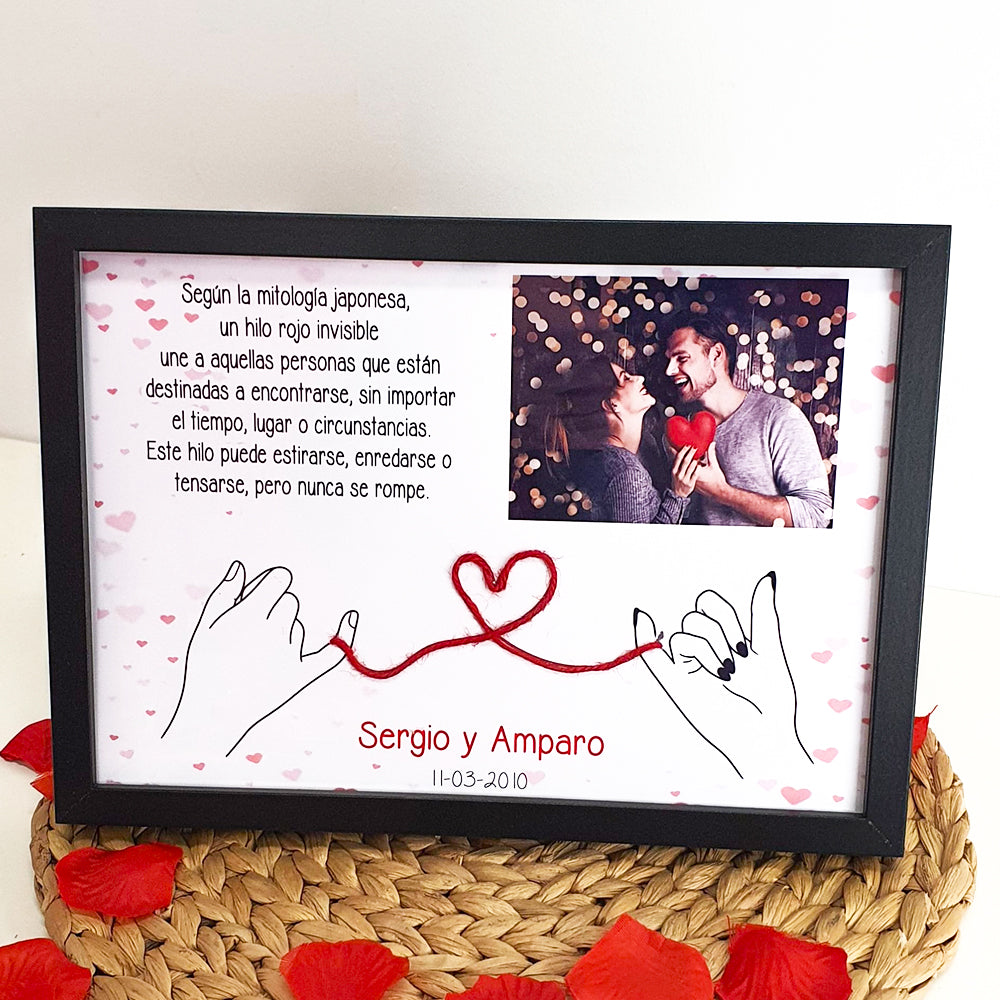 Marco Hilo Rojo del Destino Personalizado