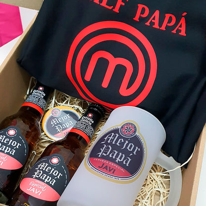 Pack Cerveza con Jarra y Delantal MasterChef