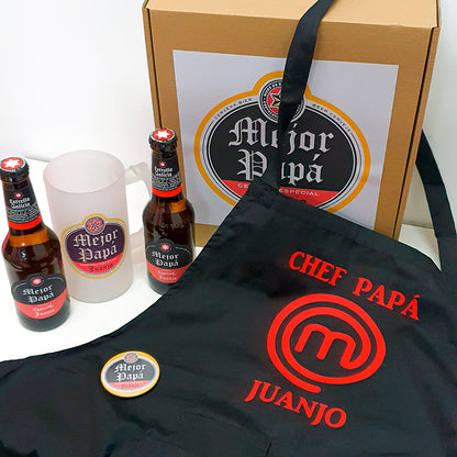 Pack Cerveza con Jarra y Delantal MasterChef