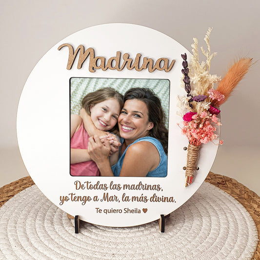 Placa Madrina Personalizada con Foto
