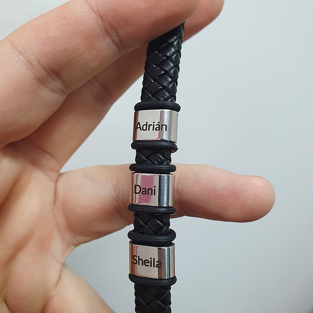 Pulsera de Cuero Trenzado