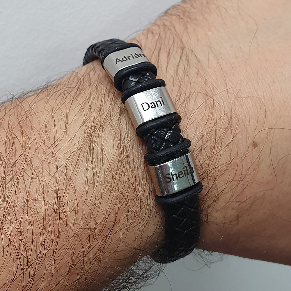 Pulsera de Cuero Trenzado