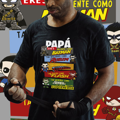 Camiseta Superhéroes Papá