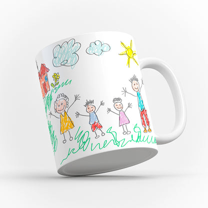 Taza Personalizada con Dibujo de tu Hijo