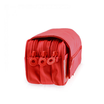 Estuche Escolar Triple Rojo