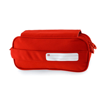 Estuche Escolar Triple Rojo